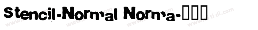 Stencil-Normal Norma字体转换